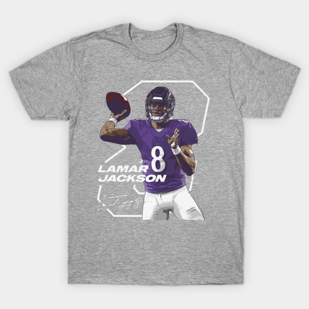 Lamar Baltimore Offset T-Shirt by ClarityMacaws